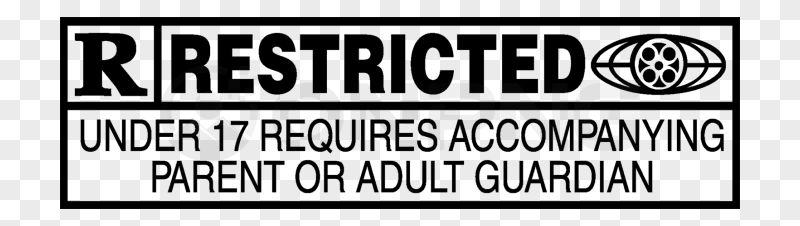 Restricted Movie Rating Logo Transparent Background PNG