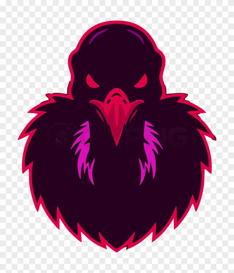 Shadow Vulture Mascot Logo Transparent Background PNG