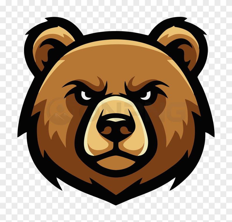 Street Bear Mascot Logo Transparent Background