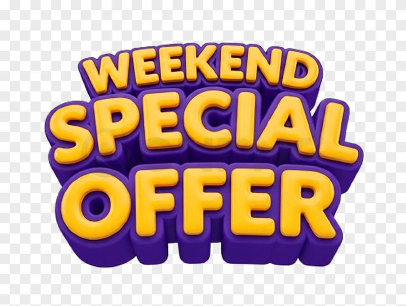 Weekend Special Offer Transparent Background PNG