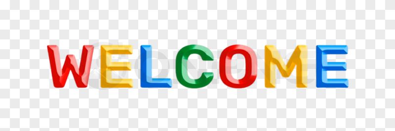 Welcome Colorful Transparent Background PNG