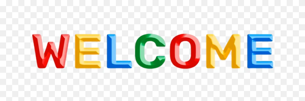 Welcome Colorful Transparent Background PNG  Transparent Background