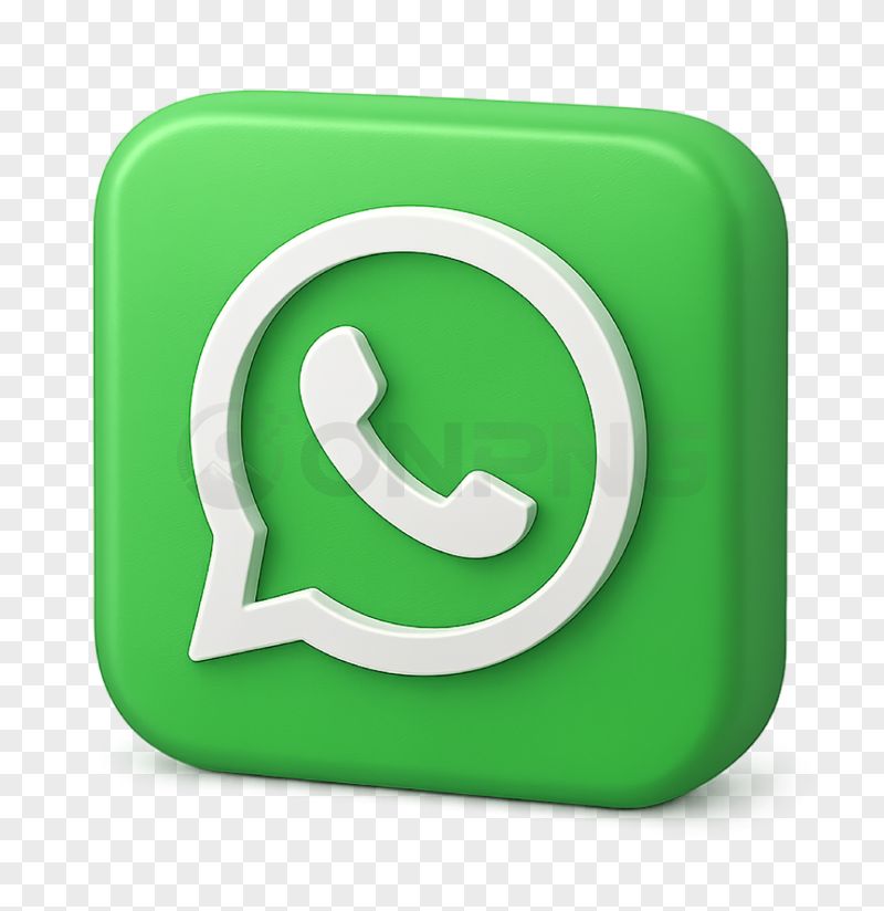 WhatsApp 3D Transparent Background PNG