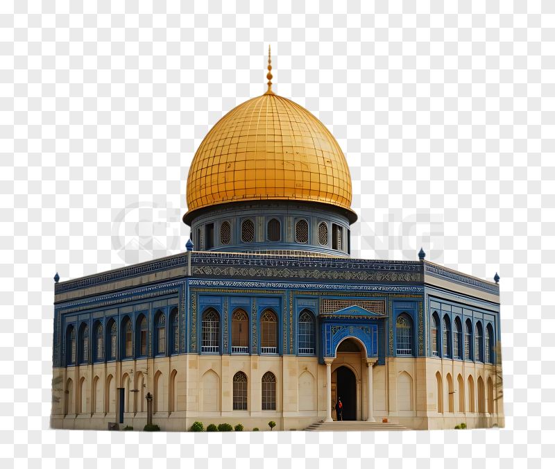 Aqsa Mosque And Dome transparent background PNG