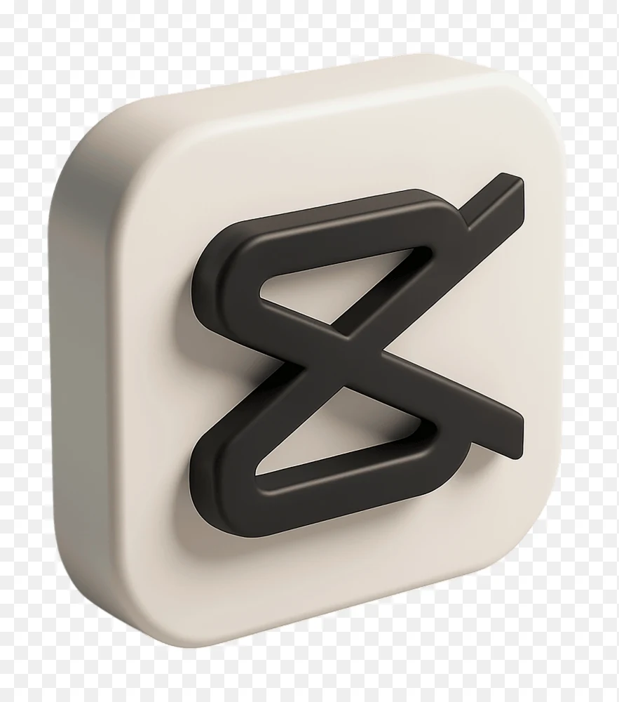 CapCut Logo 3D Transparent Background PNG  Transparent Background