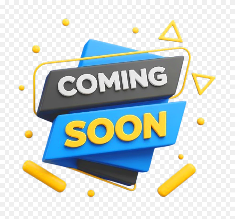 Coming Soon 3D Banner Transparent Background PNG  Transparent Background