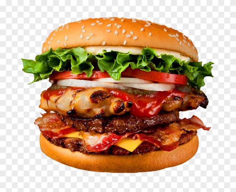 Delicious Burger PNG Transparent Background