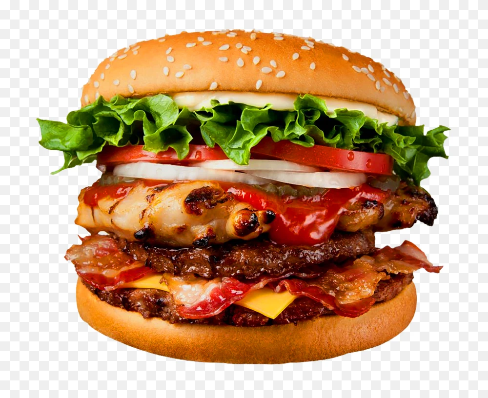 Delicious Burger PNG Transparent Background  Transparent Background