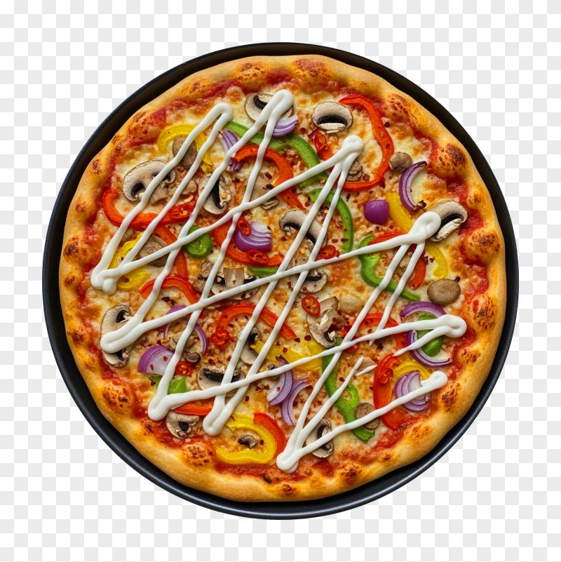 Delicious Supreme Pizza PNG Transparent Background