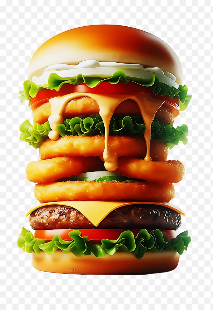 Gourmet Cheeseburger Transparent Background PNG  Transparent Background