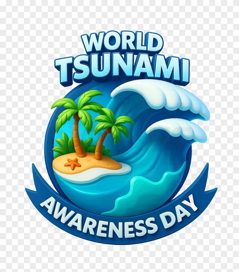 World Tsunami Awareness Day Transparent Background PNG